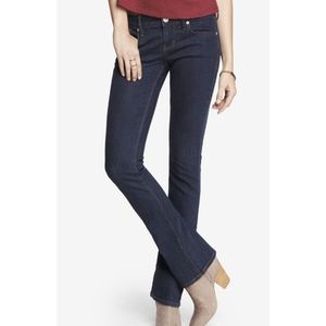 Low Rise Dark Wash Barely Boot Jeans